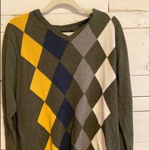 Argyle Old Navy size large men’s sweater